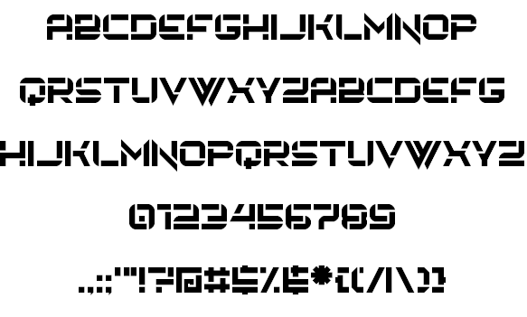 Embryonic World font插图2