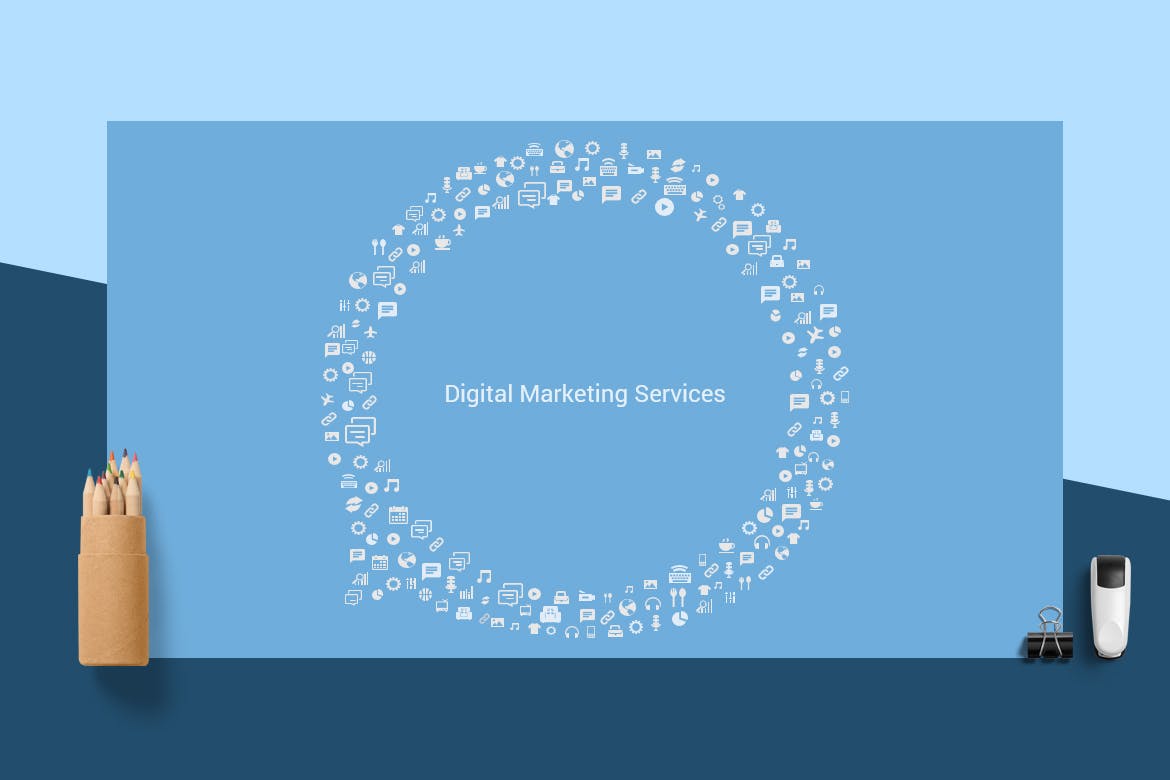 时尚清新简约内容营销演示powerpoint幻灯片演示模板（pptx）插图(5)