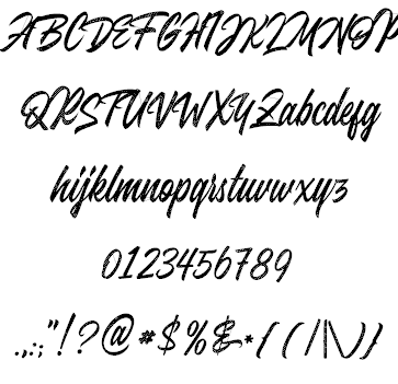 Juvenile Rough font插图2 Juvenile Rough font插图2