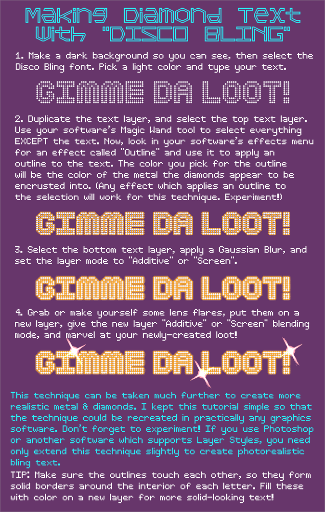 Disco Bling font插图1