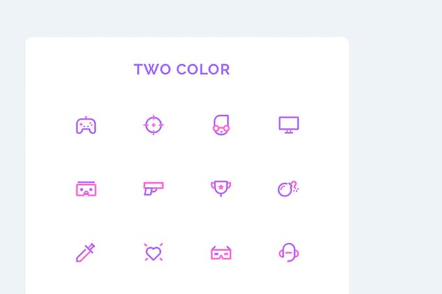 游戏主题UI设计矢量图标素材 UICON Gamers Icons插图(2)