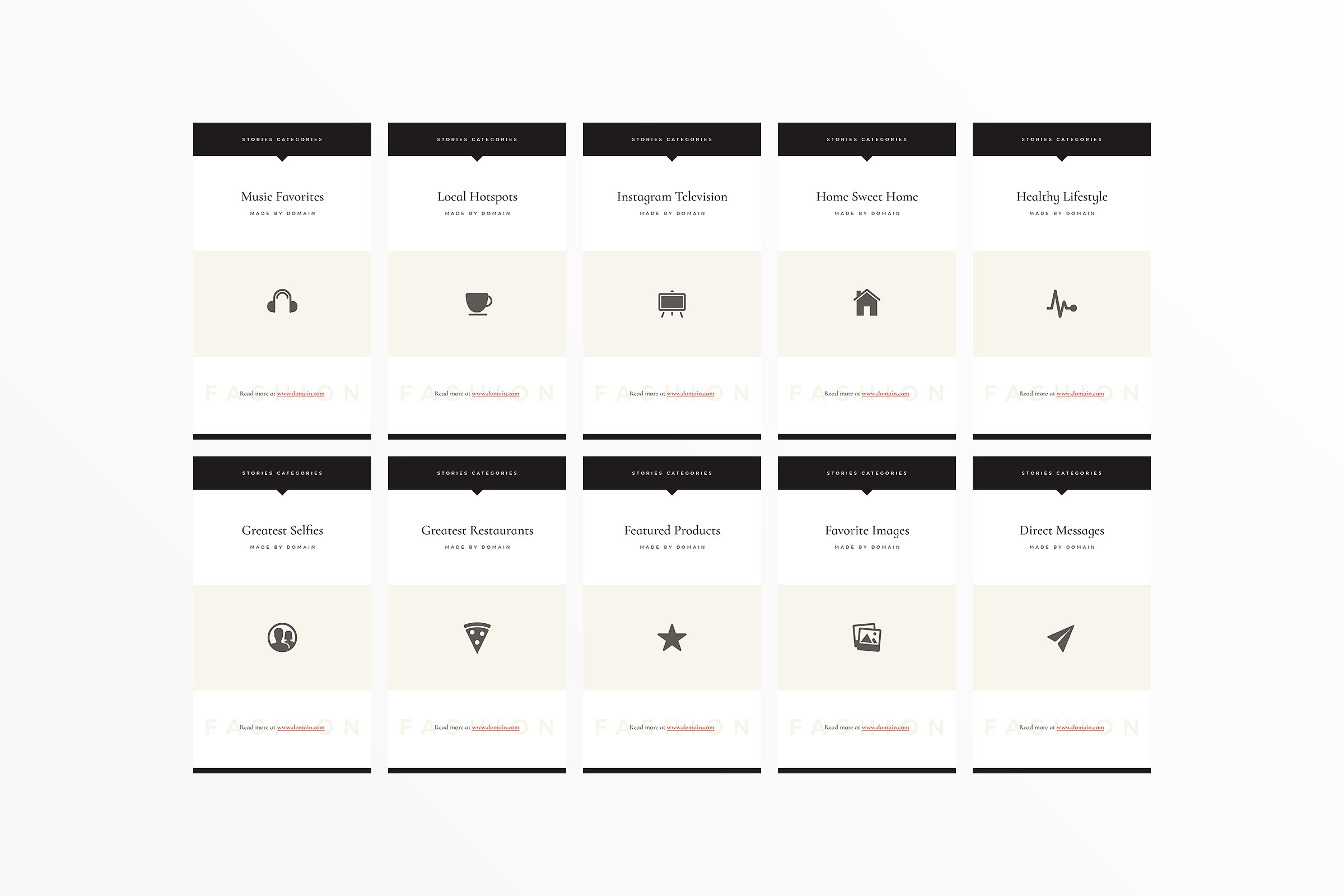 Ins社交电商热点贴图模板素材库精选 San Francisco Instagram Highlights插图(13)