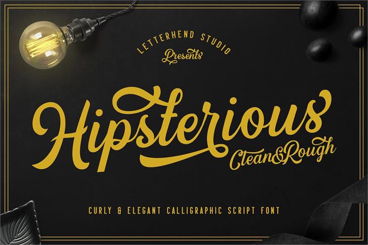 Hipsterious DEMO font插图1 Hipsterious DEMO font插图1