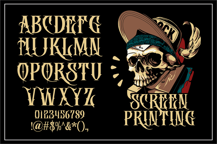 DEATH CROW font插图5 DEATH CROW font插图5