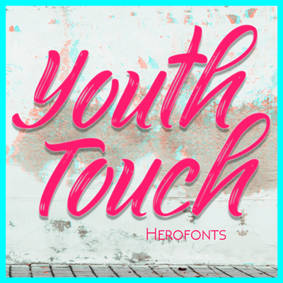 Youth Touch DEMO font插图1 Youth Touch DEMO font插图1