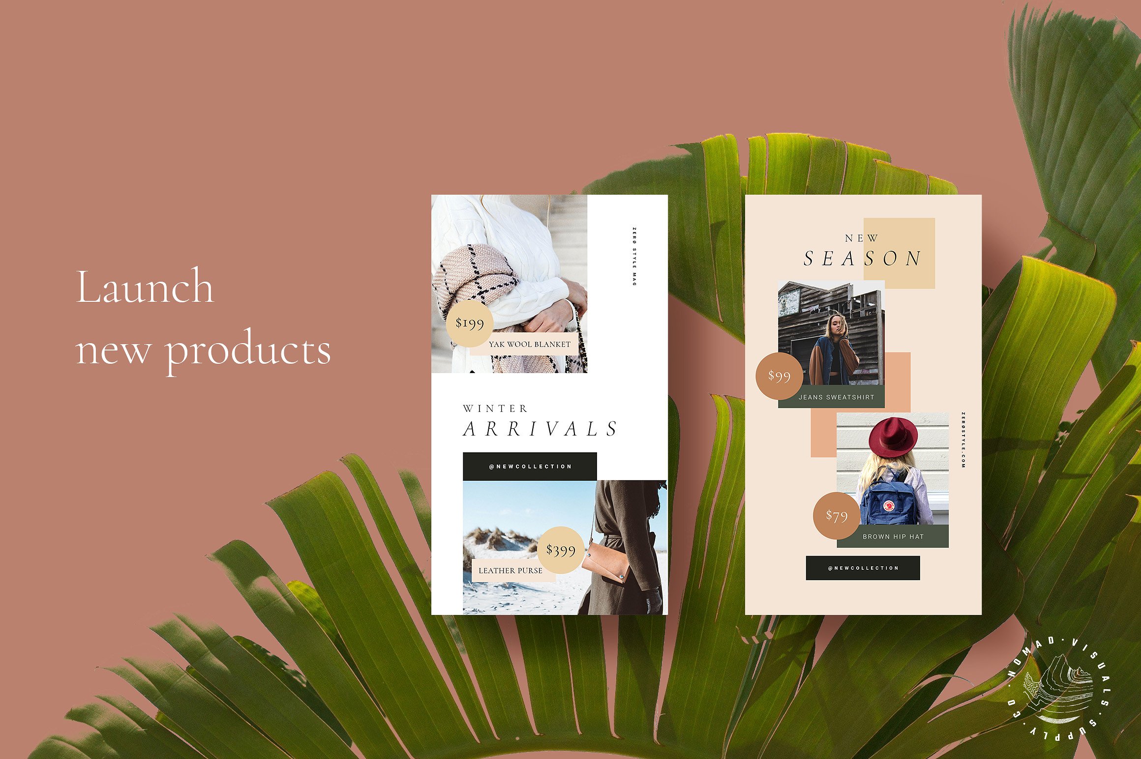 时尚高端Instagram故事动画模板素材库精选 Natural Store Animated Stories [psd]插图(7)