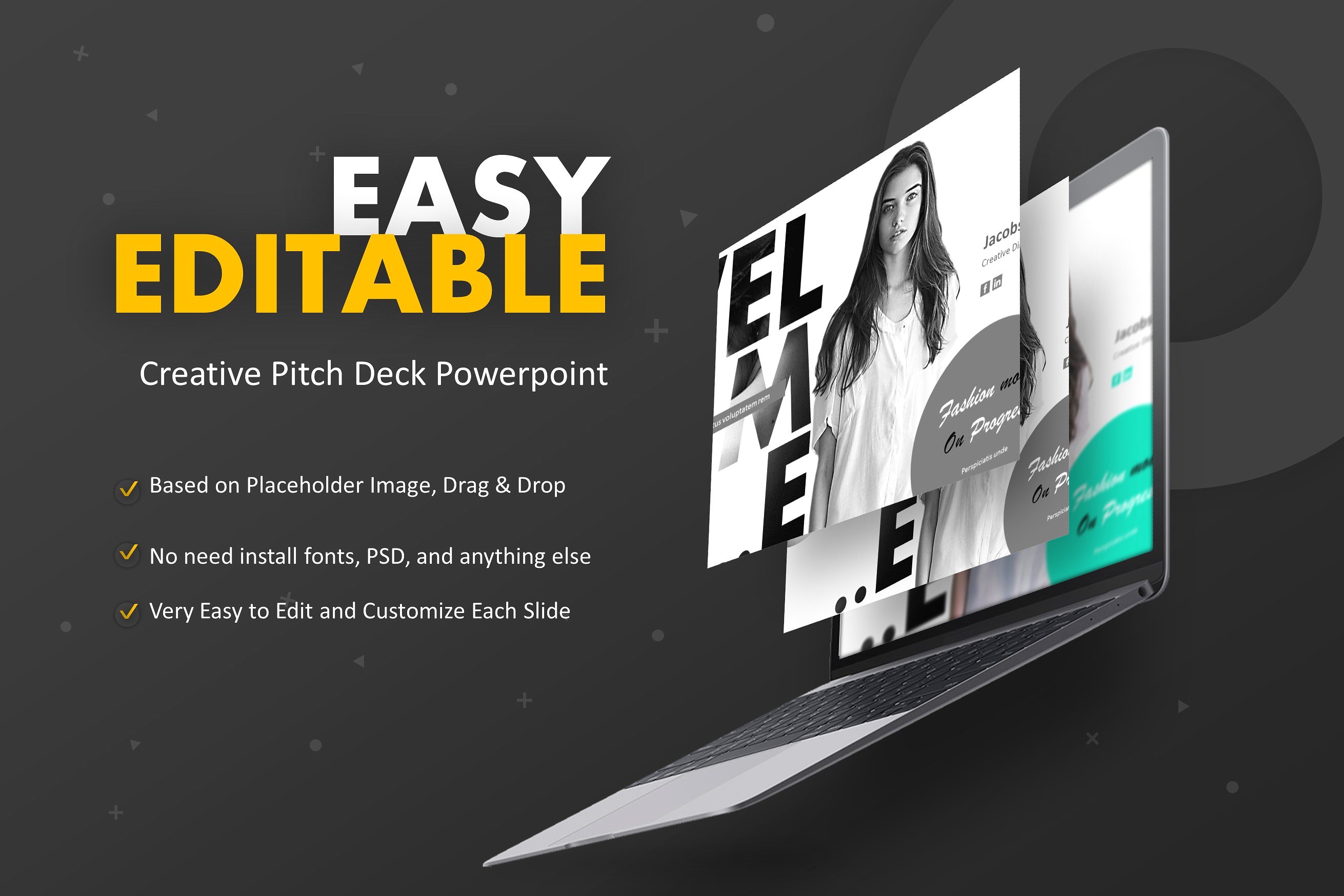 创意极简主义的PPT模板下载 Minimal Creative Powerpoint [ppt,pptx]插图(1)