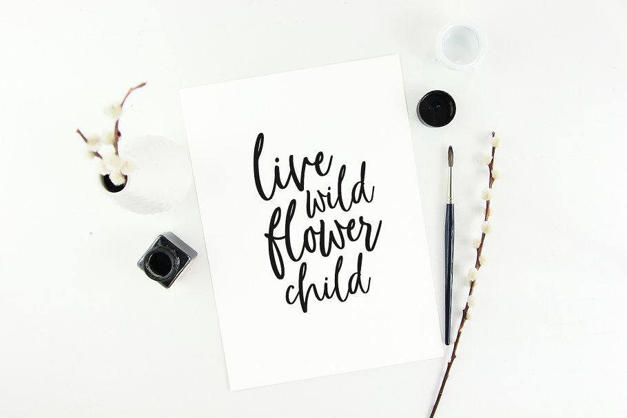 气质女神社交媒体配图样机 Social media mockups Feminine artist插图(1)