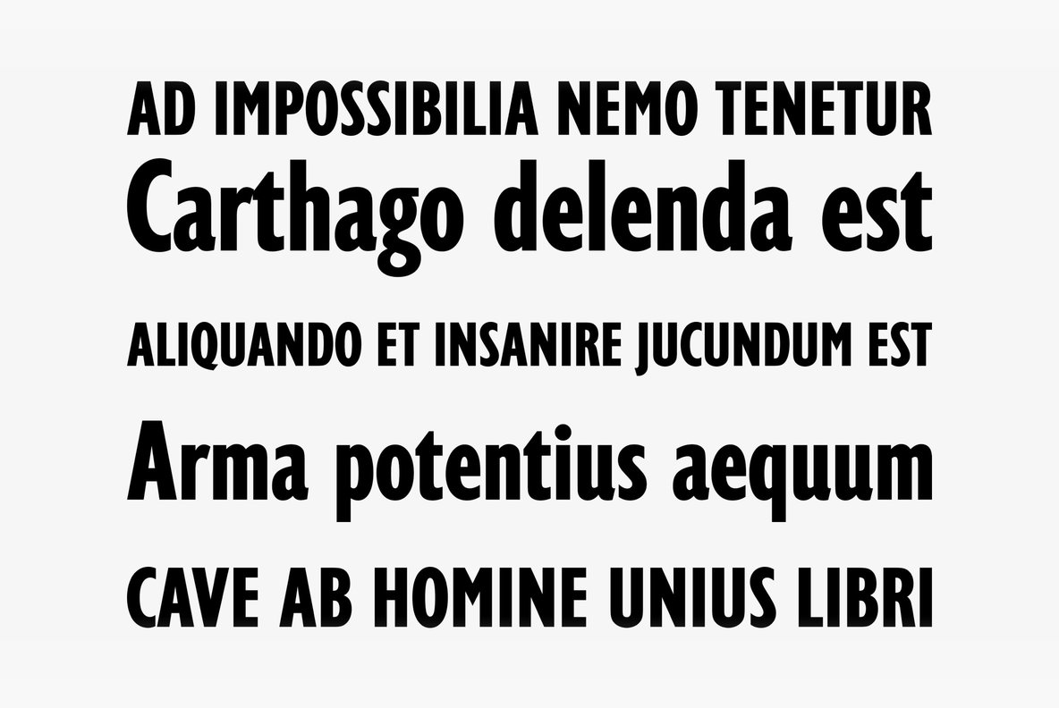 Gill Display Compressed Font插图1