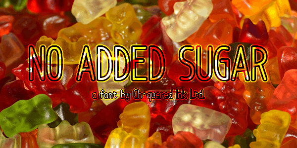 No Added Sugar font插图 No Added Sugar font插图