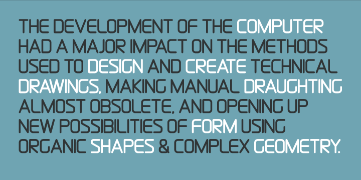 DraftWerk Font Family插图2