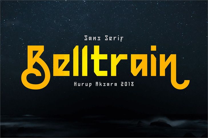 Belltrain Regular font插图 Belltrain Regular font插图