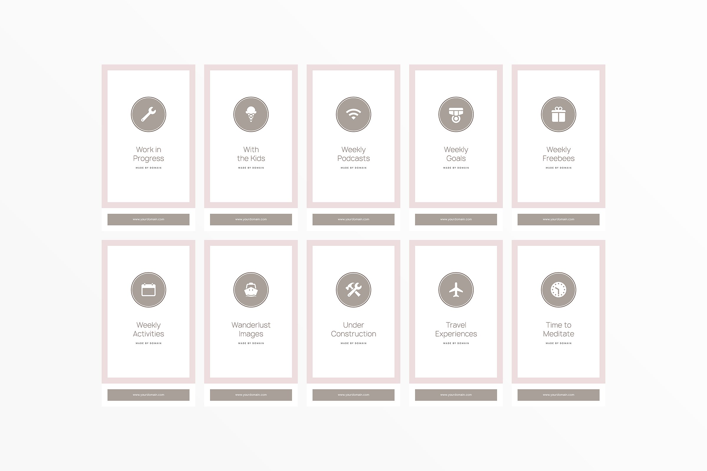 新媒体文章贴图设计模板素材库精选 Austria Instagram Highlights插图(19)