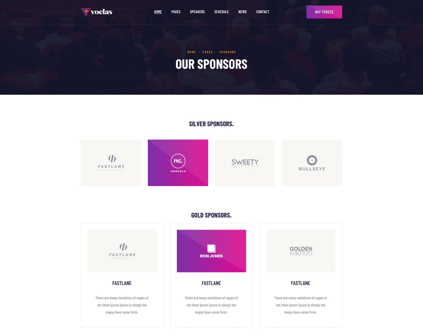 活动会议报名网站HTML模板素材库精选 Voelas – Event & Conference HTML Template插图(7)