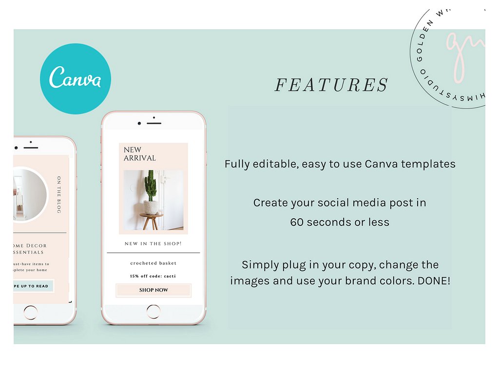 社交媒体新媒体文章贴图设计模板素材库精选 CANVA Insta Stories for Tastemaker插图(1)