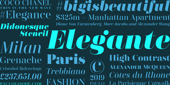 Didonesque Stencil Font Family插图2