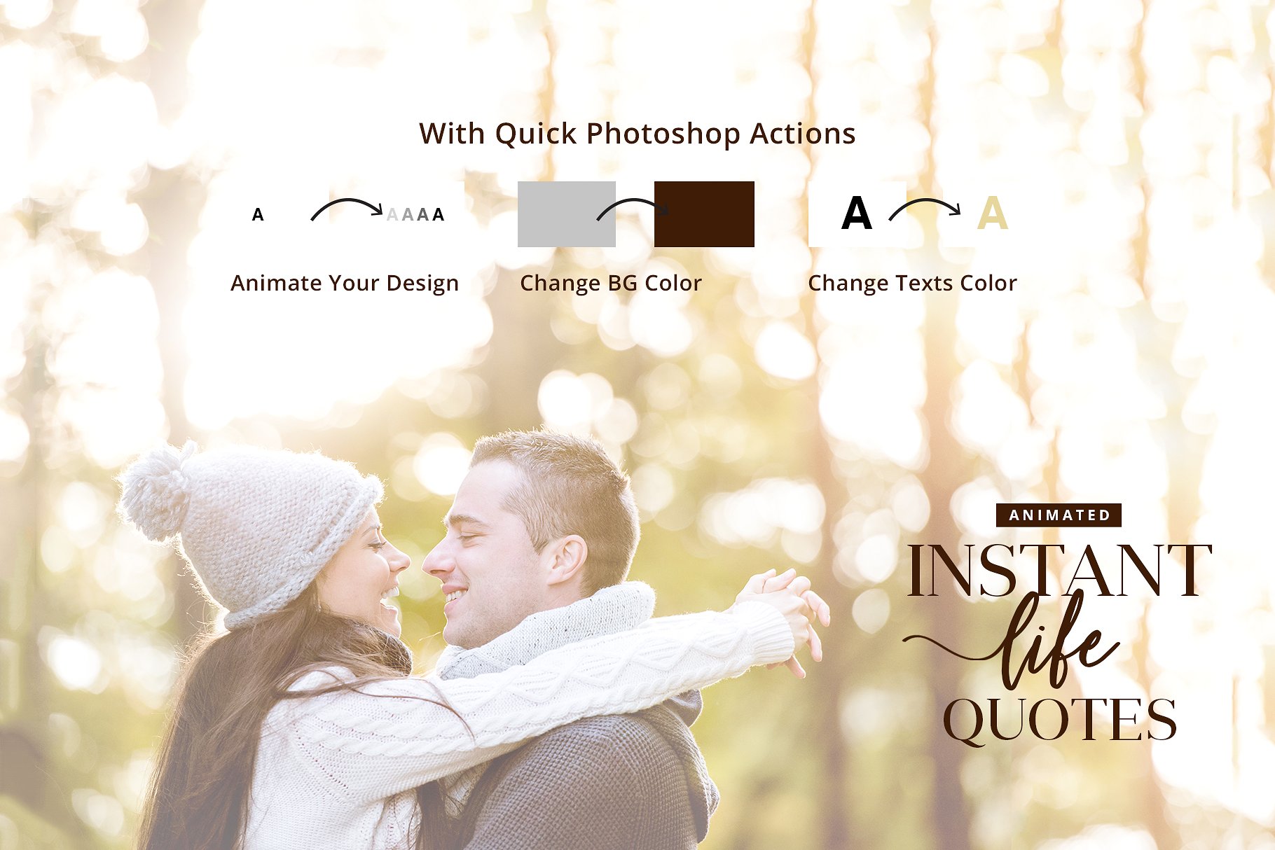 人生引语祝语语录包 Animated Life Quotes Bundle插图(1)