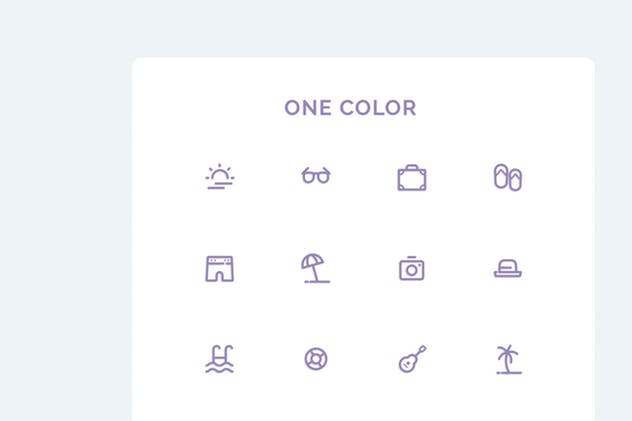 夏天主题UI图标素材 UICON Summer Icons插图(3)