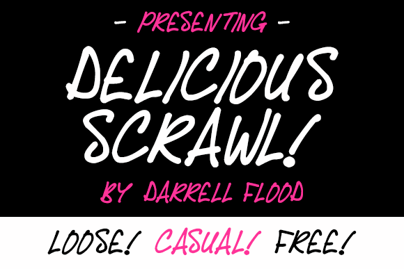 Delicious Scrawl font插图 Delicious Scrawl font插图