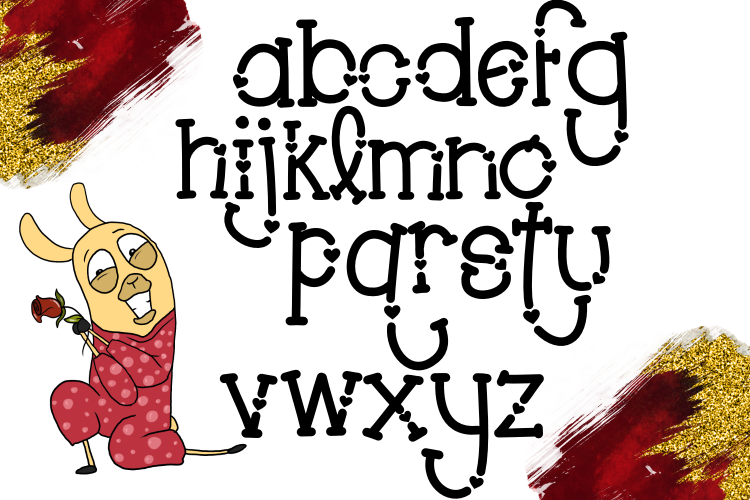 Llama Love FontRegular Font插图2