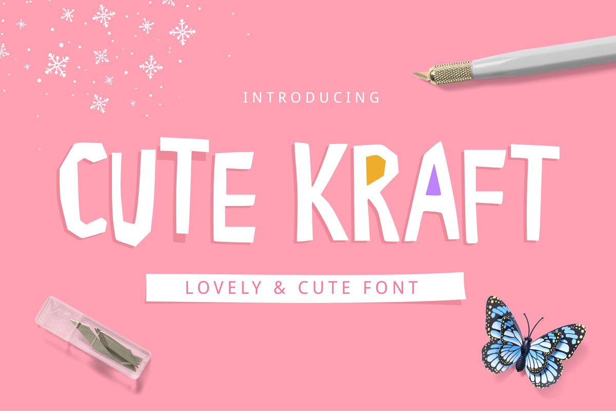 Cute Kraft Fonts插图