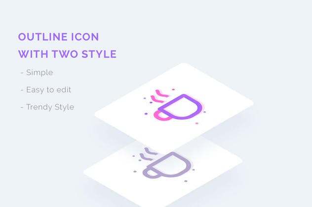 咖啡店＆咖啡品牌UI图标素材 UICON – Coffee Shop, Cafe Icons Set插图(6)