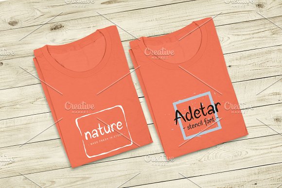 Adetar Stencil Font插图3