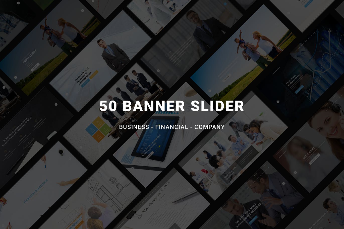 50款商业/金融/投资主题网站Banner图设计PSD模板 Website插图