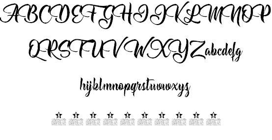 Allessa Personal Use font插图2