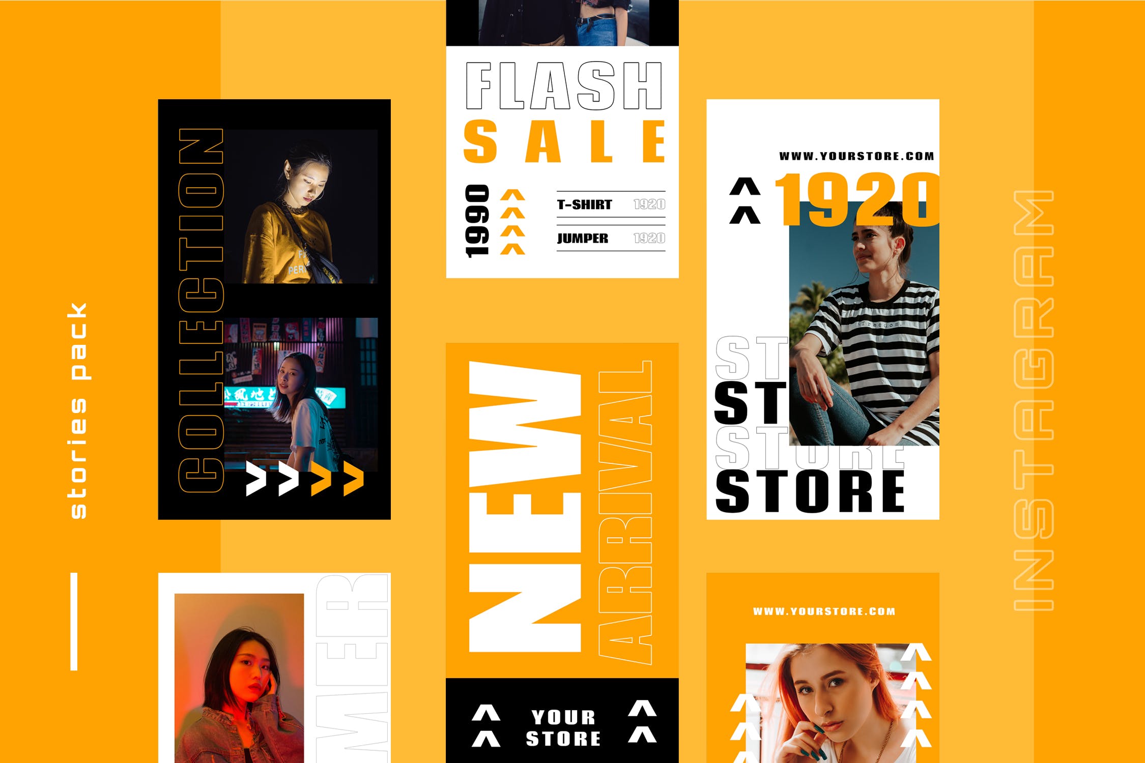 Instagram社交平台高端品牌故事推广设计模板素材库精选 Sixten – Instagram Stories – Social Media Kit插图(3)