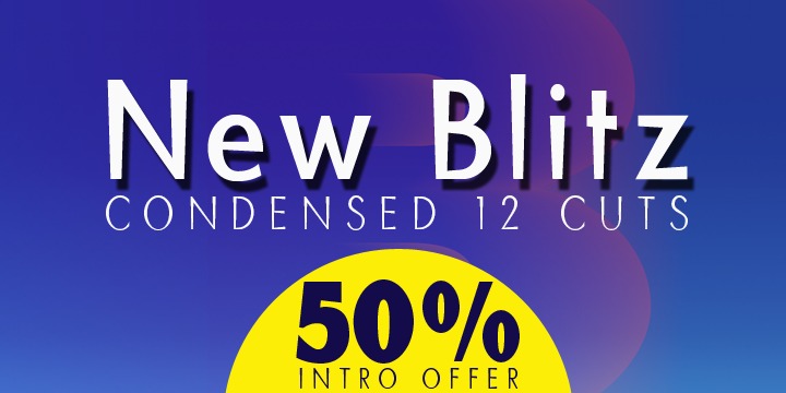 Blitz Condensed Font插图