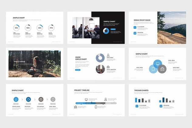 创业企业团队介绍PPT设计模板 Galan : Powerpoint Presentation插图(3)