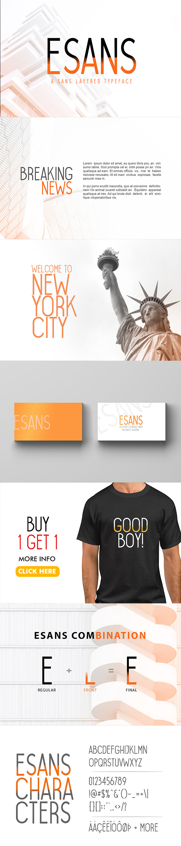 Esans Layered Typeface插图