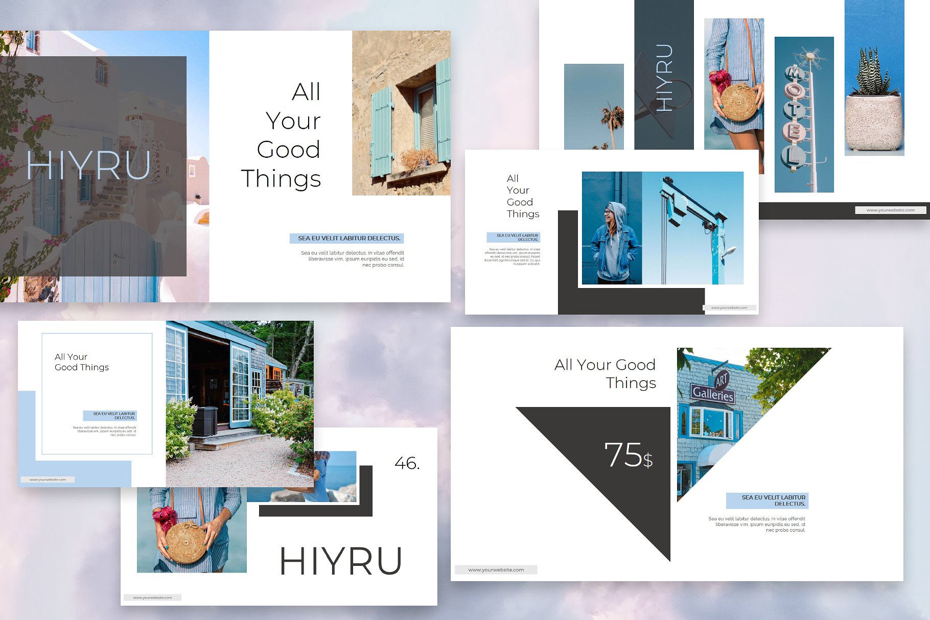 时尚多用途的PPT模板下载 HIYRU Powerpoint Template [pptx]插图(7)