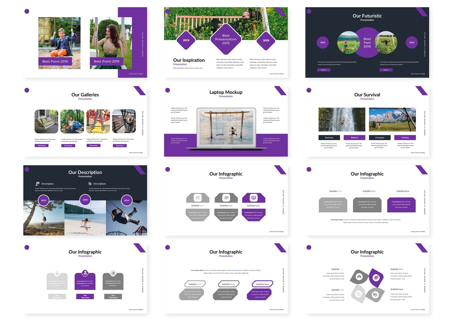 优秀成功案例展示PPT幻灯片模板 Swiing – Powerpoint Template插图(2)
