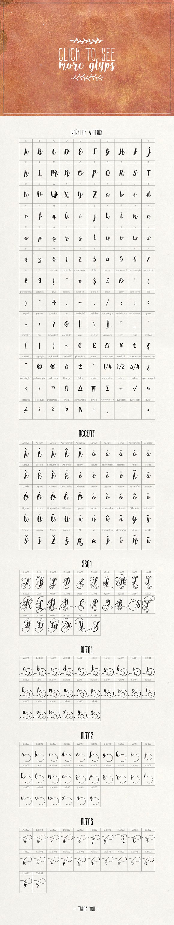 Angeline Font Family插图2