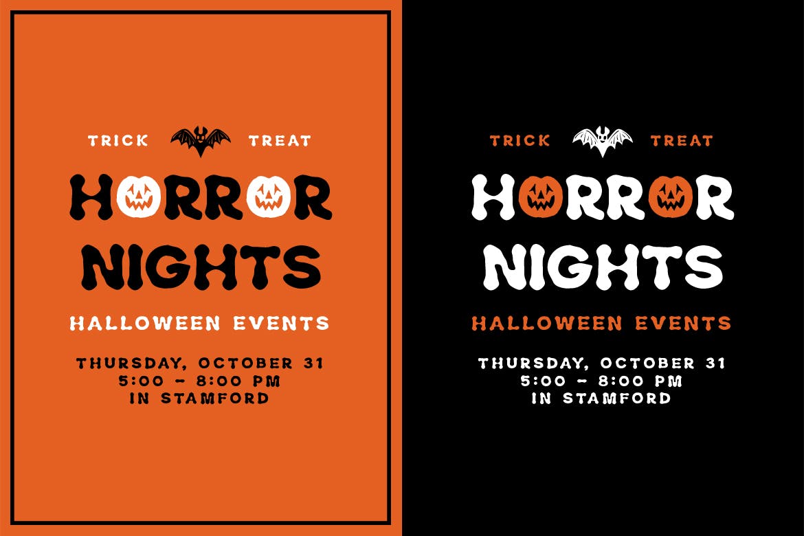 万圣节节日氛围惊悚创意设计无衬线英文字体 Piglet Ghost – Halloween Display Typeface插图(3)