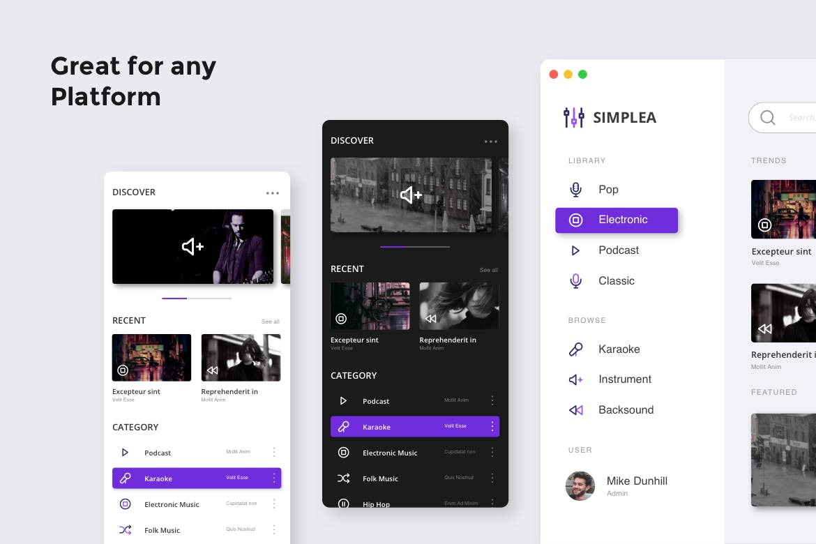 简约风音频多媒体UI设计线性图标矢量素材 Simplea Line – Audio Icon Set插图(2)