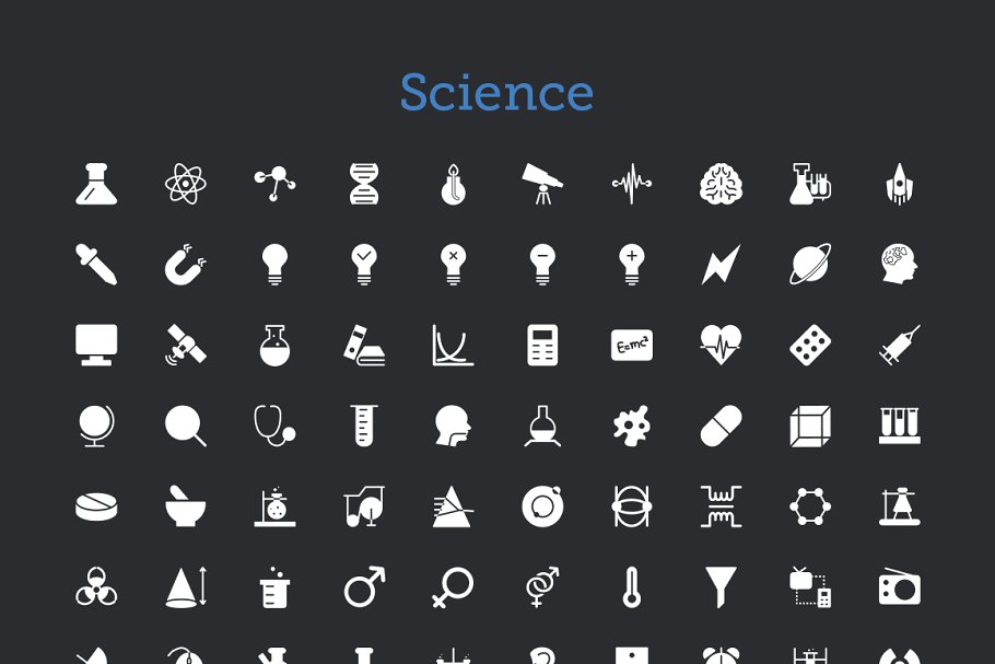 3300+矢量图标合集 3300+ Vector Icons Bundle插图(3)