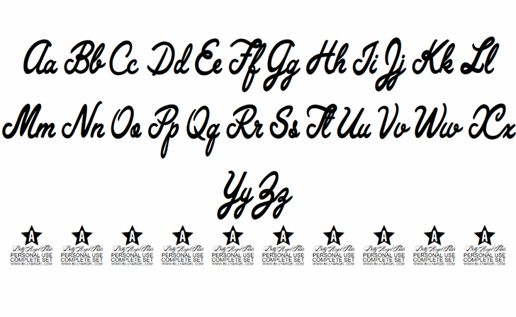 Wall Paper Personal Use font插图2