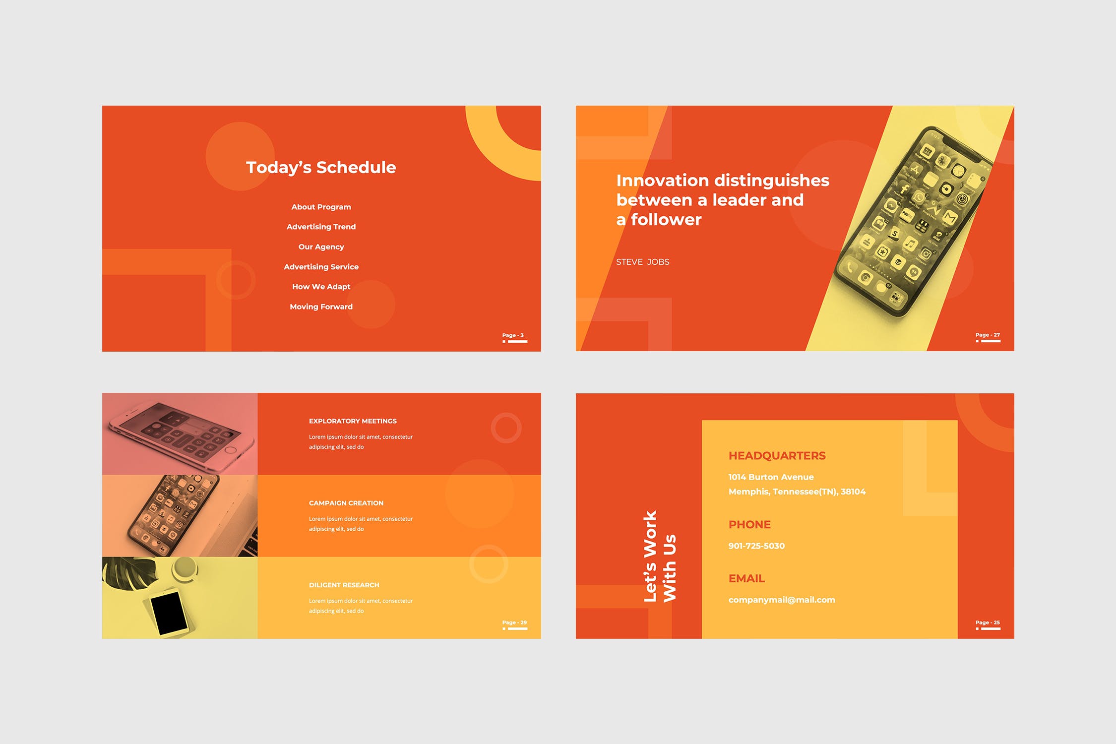 广告业务&市场营销主题业务介绍/工作报告素材库精选PPT模板 Adversite – Powerpoint Presentation插图(5)