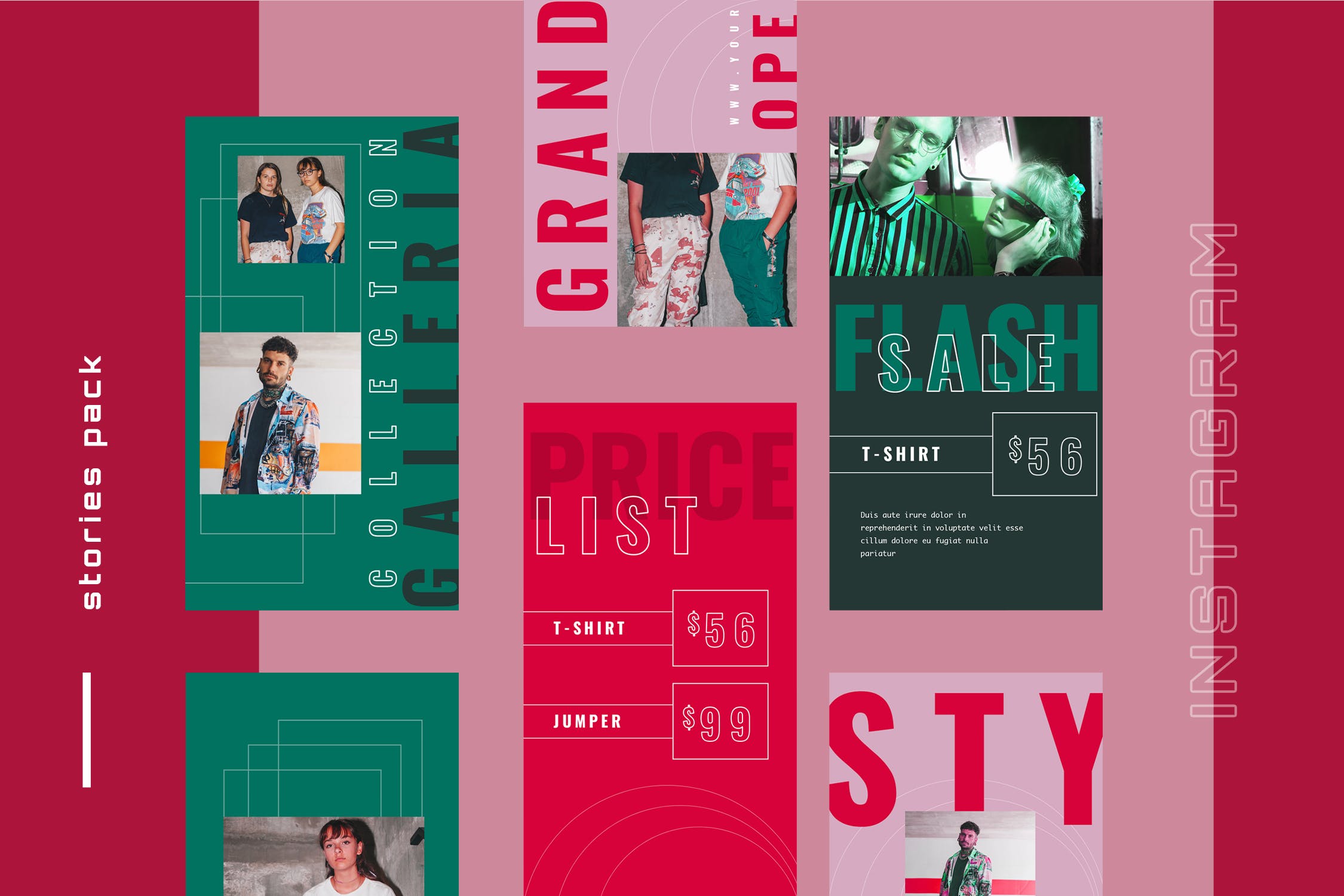 Instagram社交平台品牌故事设计模板素材库精选素材 Eighten – Instagram Stories – Social Media Kit插图(3)