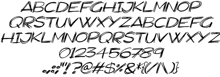 Widescratch font插图2 Widescratch font插图2