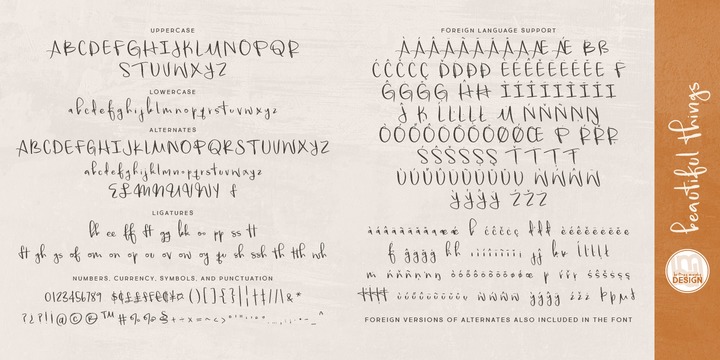 Beautiful Things Font插图2