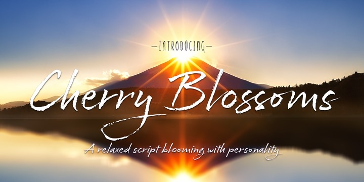 Cherry Blossoms Font Family插图1