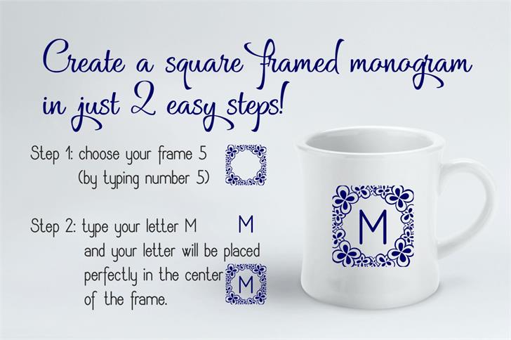 Square Monogram Frames font插图1 Square Monogram Frames font插图1