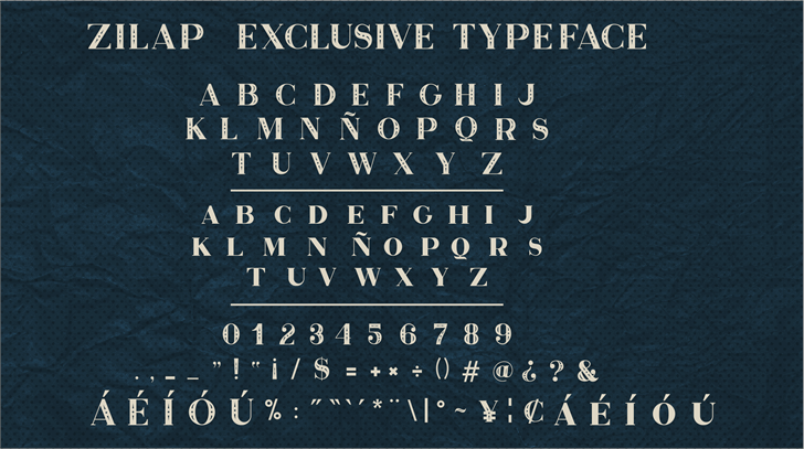 Zilap Exclusive Personal use font插图4 Zilap Exclusive Personal use font插图4