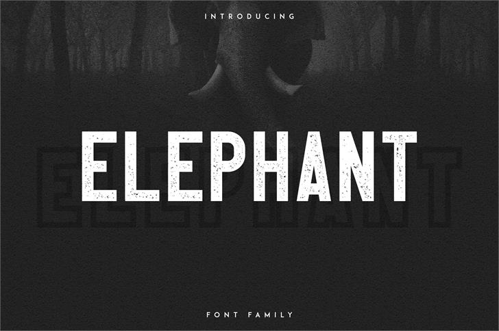 Elephant font插图 Elephant font插图