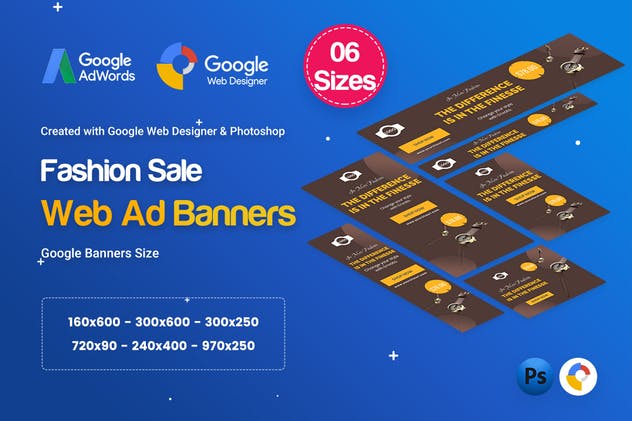 时装促销HTML5横幅Banner广告图片设计素材 Fashion Sale Banners HTML5 D47 Ad – GWD & PSD插图(1)