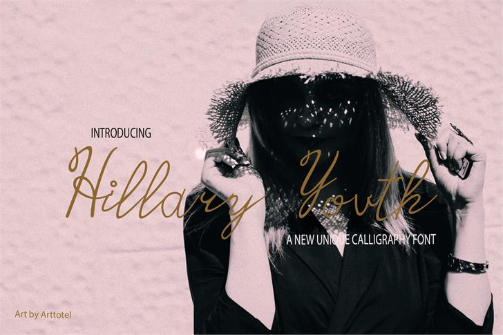 Hillary Youth font插图 Hillary Youth font插图